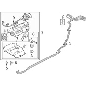 Land Rover Suspension Air Compressor Line - Genuine Land Rover LR085489