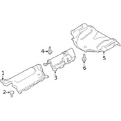 Volvo Floor Pan Heat Shield - Genuine Volvo 31410595