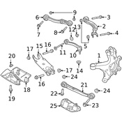 Land Rover Suspension Control Arm Bolt - Genuine Land Rover LR090528