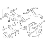 Land Rover Suspension Control Arm Nut - Genuine Land Rover LR090533