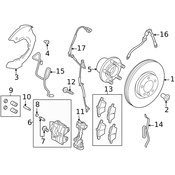 Land Rover Disc Brake Caliper Guide Pin - Genuine Land Rover LR091306