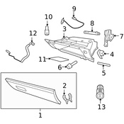 Volvo Glove Box - Genuine Volvo 31417416