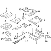 Volvo Power Seat Switch - Genuine Volvo 31419580