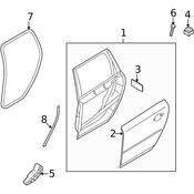 Volvo Door Seal - Genuine Volvo 31424325