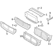 Volvo Radiator Support Access Cover - Genuine Volvo 31425025