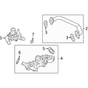 Land Rover EGR Valve Gasket - Genuine Land Rover LR095556