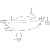 Land Rover Fog Light - Genuine Land Rover LR095708
