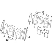 Volvo Seat Back Cushion - Genuine Volvo 31435330