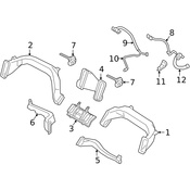 Volvo Instrument Panel Air Duct - Genuine Volvo 31442634