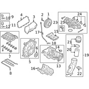 Land Rover Engine Timing Cover - Genuine Land Rover LR108581