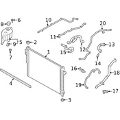 Land Rover Engine Coolant Reservoir - Genuine Land Rover LR115228