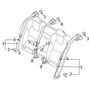 Volvo Seat Belt Receptacle - Genuine Volvo 31462761