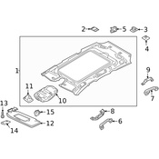 Volvo Headliner Clip - Genuine Volvo 31463877