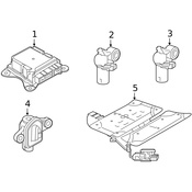 Volvo Air Bag Impact Sensor - Genuine Volvo 31476275