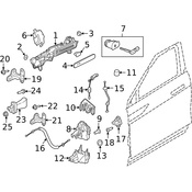 Land Rover Door Latch Cable - Genuine Land Rover LR124394
