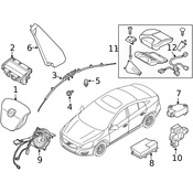 Volvo Air Bag Impact Sensor - Genuine Volvo 31476970