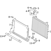 Land Rover Radiator Insulator - Genuine Land Rover LR128756