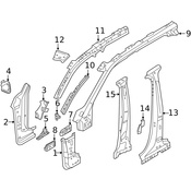 Volvo Body A-Pillar Bracket - Genuine Volvo 31484811