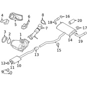 Volvo Exhaust Tail Pipe - Genuine Volvo 31493473
