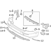 Volvo Bumper Cover Support Rail - Genuine Volvo 31651914