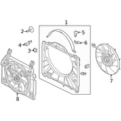 Land Rover Engine Cooling Fan Shroud - Genuine Rover LR138434