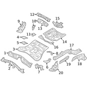 Volvo Wheel Housing Bracket - Genuine Volvo 31656930