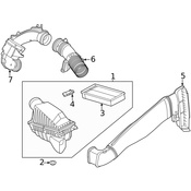 Land Rover Engine Air Intake Hose - Genuine Land Rover LR138753
