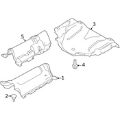 Volvo Floor Pan Heat Shield - Genuine Volvo 31694112