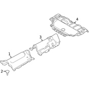 Volvo Floor Pan Heat Shield - Genuine Volvo 31694651