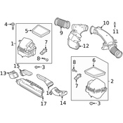 Land Rover Engine Air Intake Hose - Genuine Land Rover LR141750