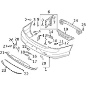 Volvo Bumper Trim - Genuine Volvo 32136022