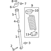 Land Rover Shock Mount - Genuine Land Rover LR141895