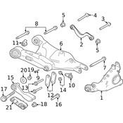 Land Rover Suspension Control Arm Nut - Genuine Land Rover LR145207