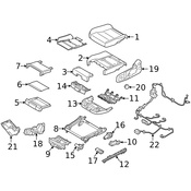 Volvo Seat Cushion Spring - Genuine Volvo 32206519