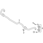 Volvo Sway Bar End Link - Genuine Volvo 32221272