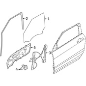 Land Rover Window Regulator - Genuine Land Rover LR165905