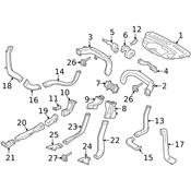 Volvo HVAC Duct Adapter - Genuine Volvo 32234527