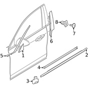 Volvo Door Applique - Genuine Volvo 32257389