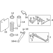 Land Rover Suspension Track Bar Bushing - Genuine Land Rover RGX100970