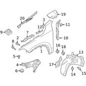 Volvo Fender Spacer - Genuine Volvo 32277127