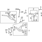Land Rover Suspension Control Arm Bolt - Genuine Land Rover RYG000440