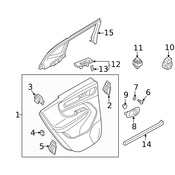 Volvo Door Lock Switch - Genuine Volvo 32279486