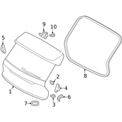 Volvo Hatch Seal - Genuine Volvo 32285565