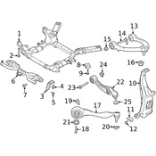Land Rover Suspension Control Arm Nut - Genuine Land Rover RYH500480