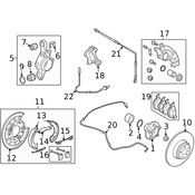 Land Rover Parking Brake Assembly - Genuine Land Rover SMB000138