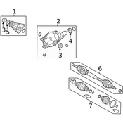 Land Rover CV Joint Boot Kit - Genuine Land Rover TDR000120