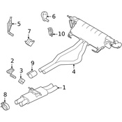 Land Rover Exhaust Clamp - Genuine Land Rover WCL500040