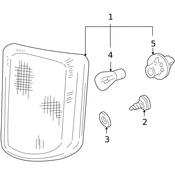 Land Rover Turn Signal Light Socket - Genuine Land Rover XBP100180