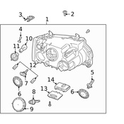 Land Rover Turn Signal Light Socket - Genuine Land Rover XBP500020