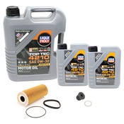 Porsche Engine Oil Kit 0w30 - Liqui Moly/Mahle Hybrid Oil Kit